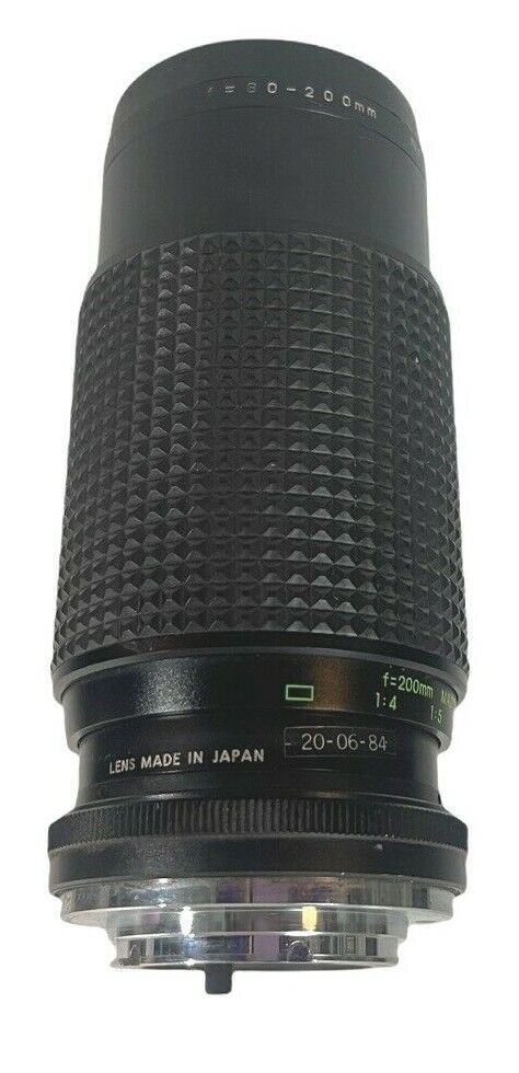 1984 Focal Camera Lens MC Auto Zoom 1:4.5 f=80-200mm (L-5.5" x R-8.5") - Vintage