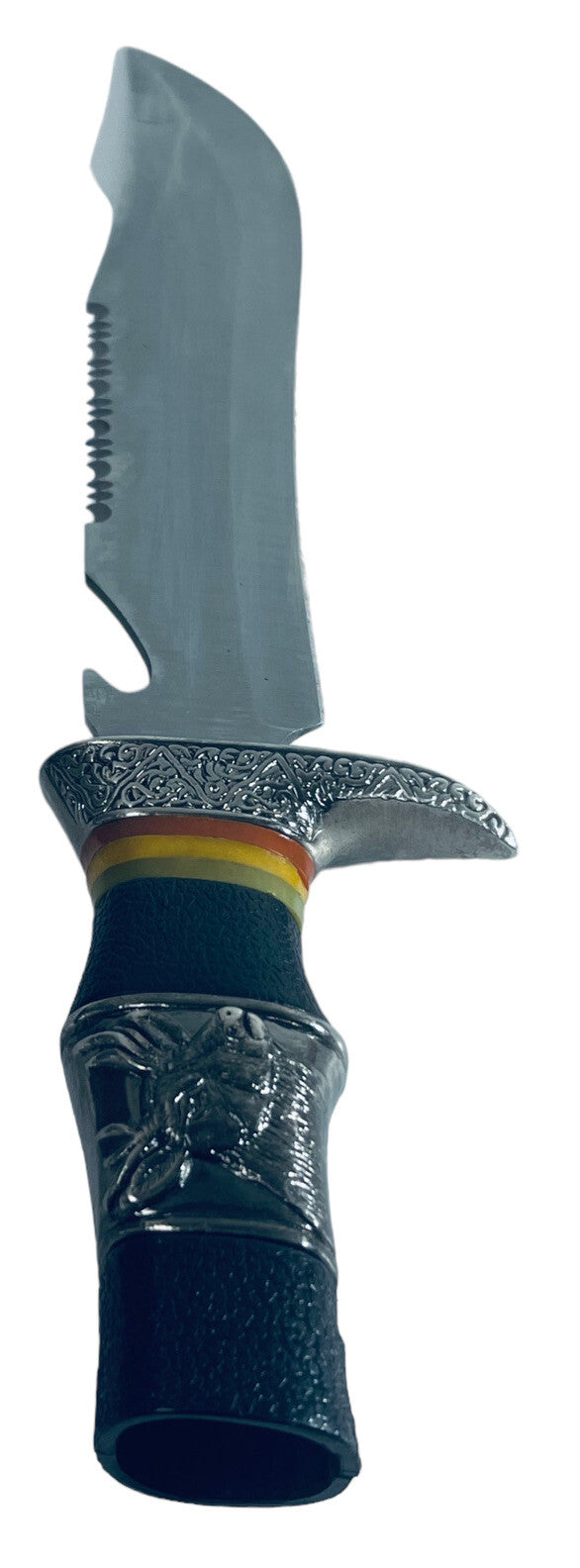 Ornate Deer Cutlery Buck Bouy Knife, with Belt Sheath Holder.