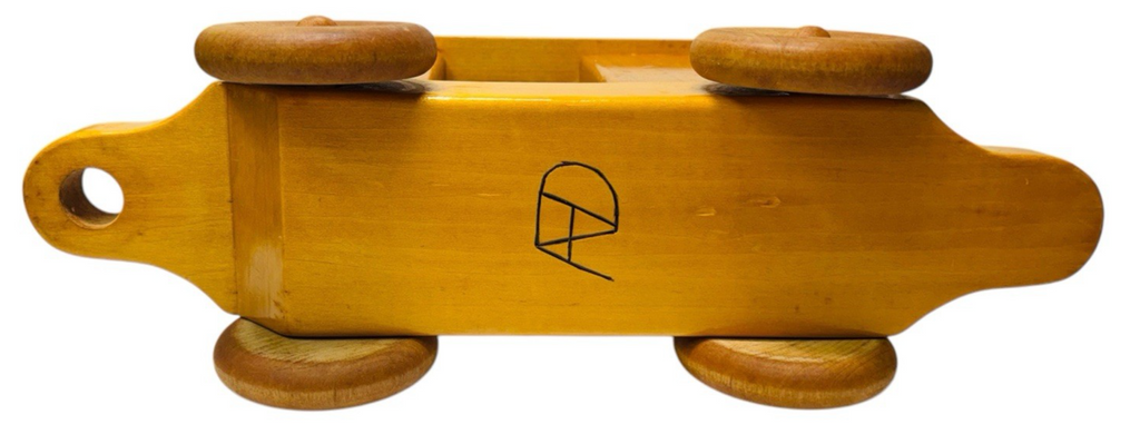 AFD Large HANDMADE OAK WOODEN TRAIN CAR!