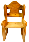 Handmade Doll or Teddy Bear Chair Solid Oak Wood High Back H 14" x W 8" x L 6"