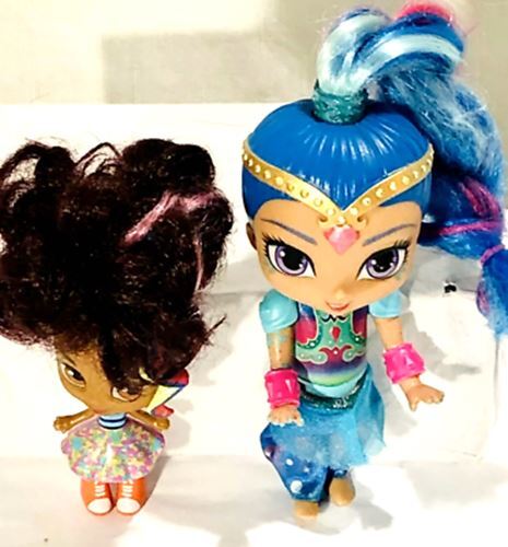 Nickelodeon Dolls "Shimmer 6''T & Zahramay 4''T" LOT of 2 VINTAGE ~ Pre-Owned