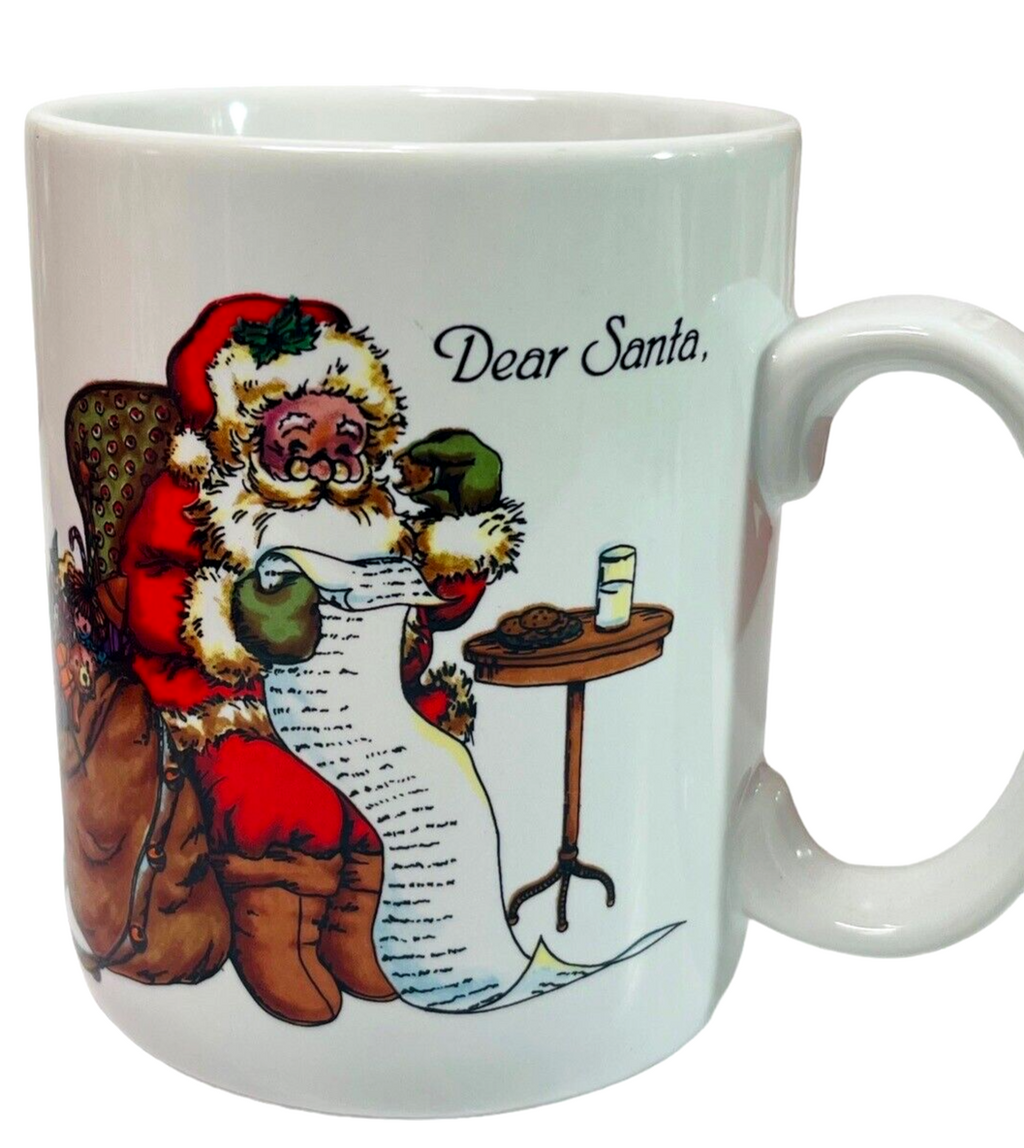 Coffee Mug Dear Santa STYLE #DS-1, DISTRIBUTED BY AMC. NEW.