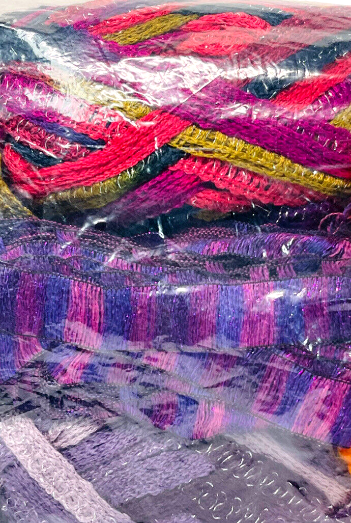 100% Mix Fibers Yarn Make 5-Scarves Net Weight 16 Oz. Fashion Pack