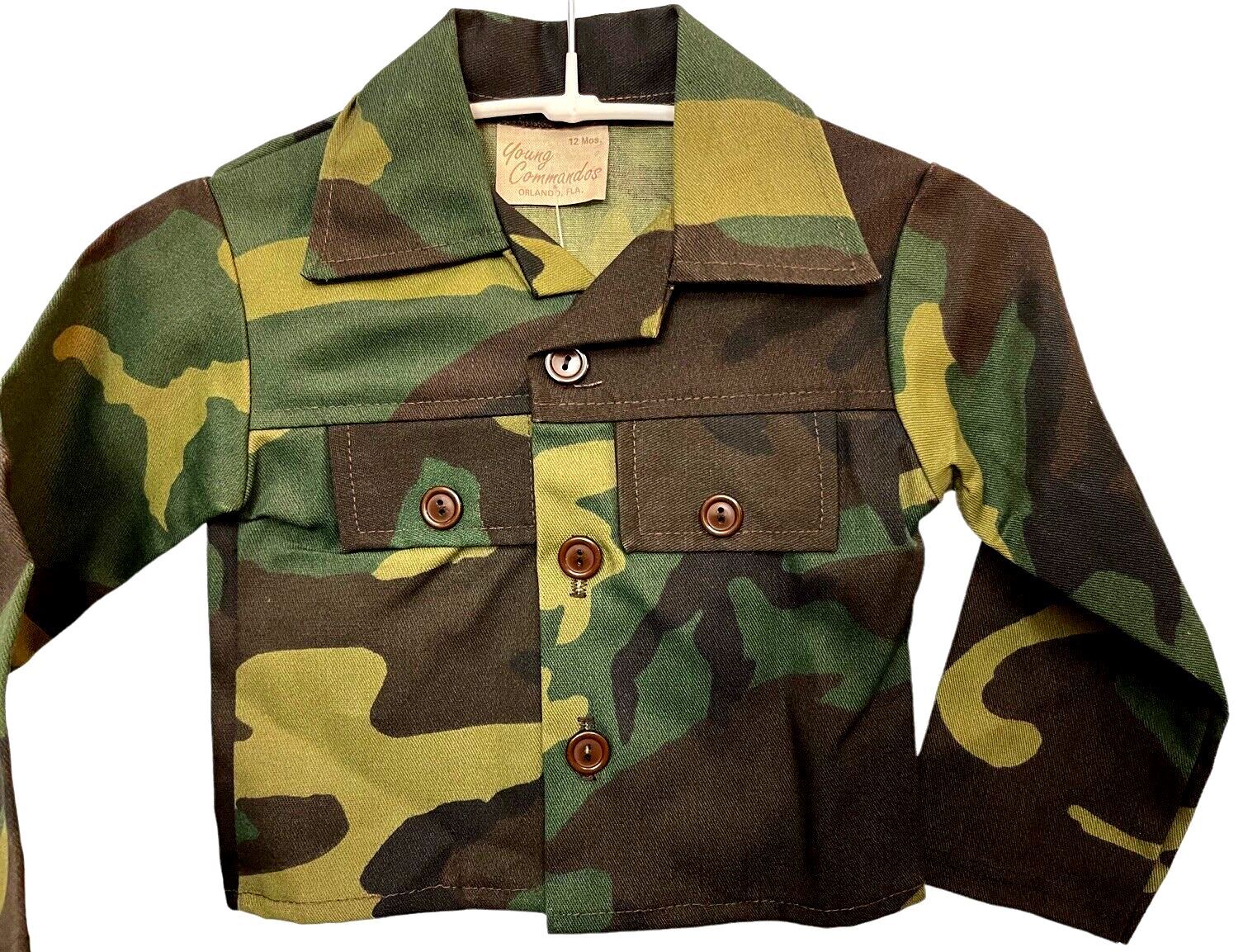 Toddler Camouflage Long Sleeve Shirt - Toddler Size 12 Month - Young Commandos