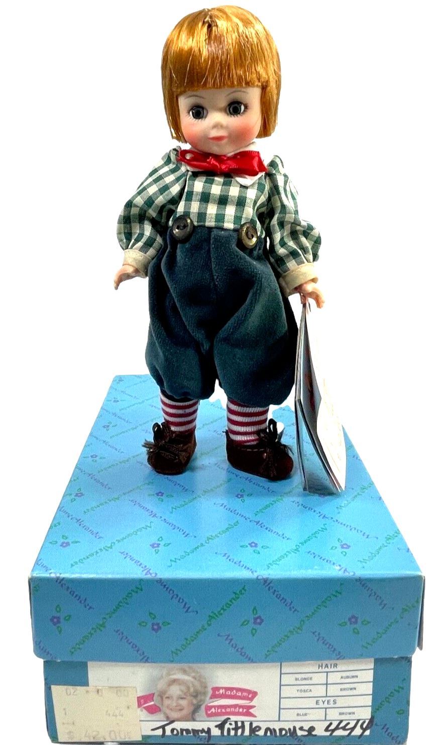 1998 Madame Alexander 8'' Doll Tommy Tittlemouse 444 Miniature Showcase