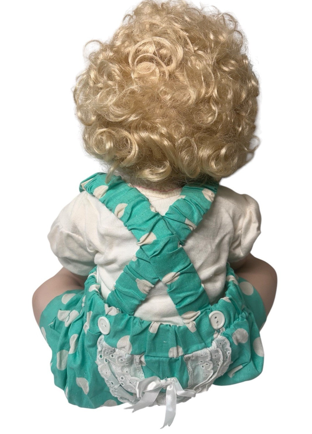 1988 Original Porcelain Doll Diasy ~Curly Blonde Hair ~ LifeLike ~ World Gallery