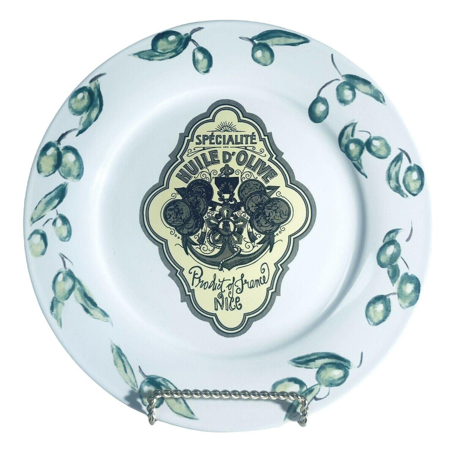 ROSANNA DECORATIVE DESSERT PLATES~SPECIALITE HUILE D’OLIVE SET-4 COLLECTION