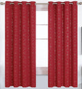 Darken Blackout Curtains 52”Wx63”L Gold Diamond Print Thermal Insulated 2-Panels