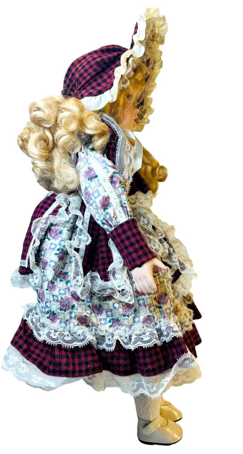 Porcelain Blonde Doll 19 Inch - Weigh 1.12lbs.
