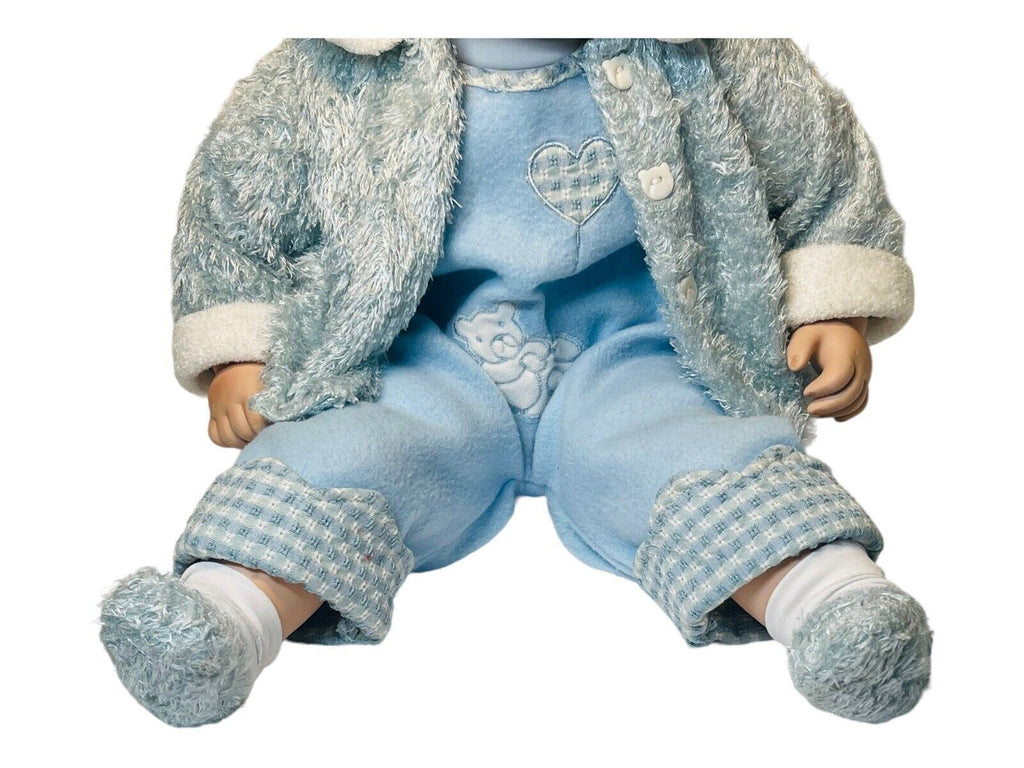 LIFELIKE Porcelain Boy Doll 20" Blonde Hair Wt. 3.7lbs) By: Cathay Collections