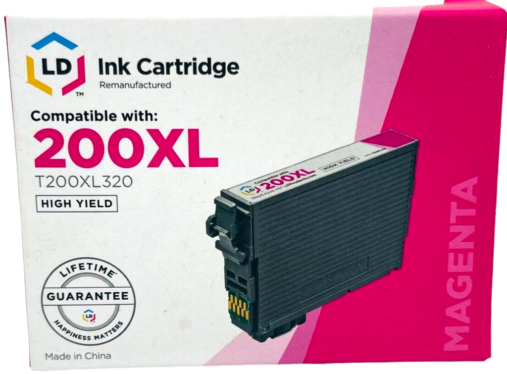 MAGENTA Ink Cartridge TM Compatible with: 200XL T200XL320 HIGH YIELD - LD