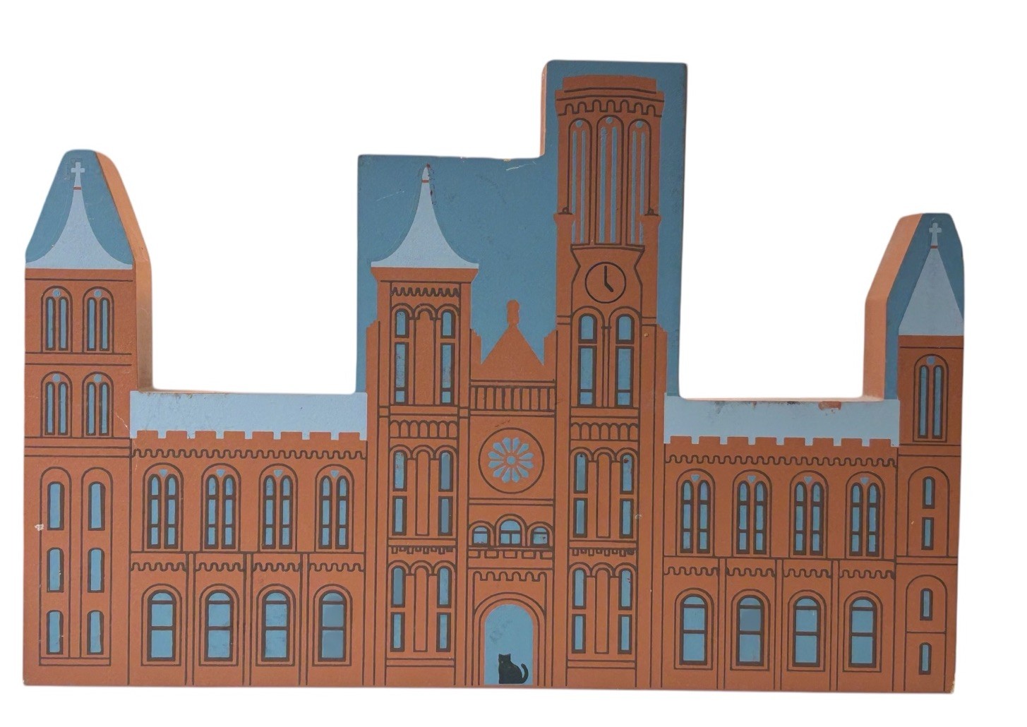 The Cat's Meow Wooden SMITHSONIAN INST BUILDING DC ~ BRANDYWINE 1ST VIRGINA BANK