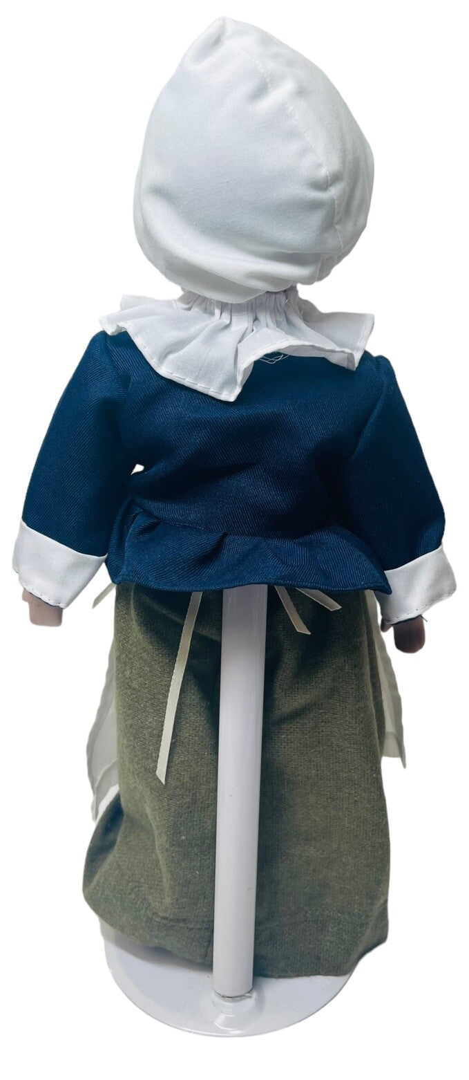 ADORABLE Pilgrim Porcelain Dolls 13" BOY & GIRL ~ VINTAGE