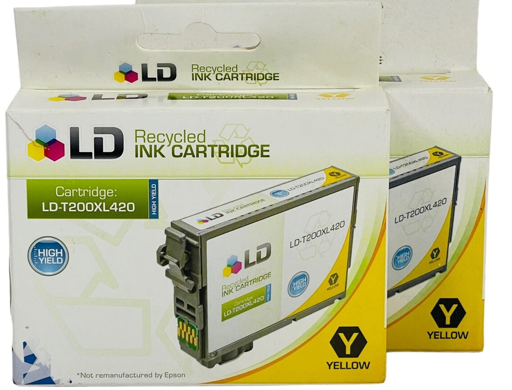 NEW LD Yellow Ink Cartridge LD-T200XL420 for ESPON PRINTERS ~ FACTORY SEALED