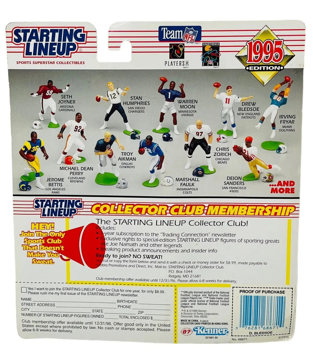 Football Figures Includes: Players Card & Helmet-1995 Starting Lineup-BRAND NEW
