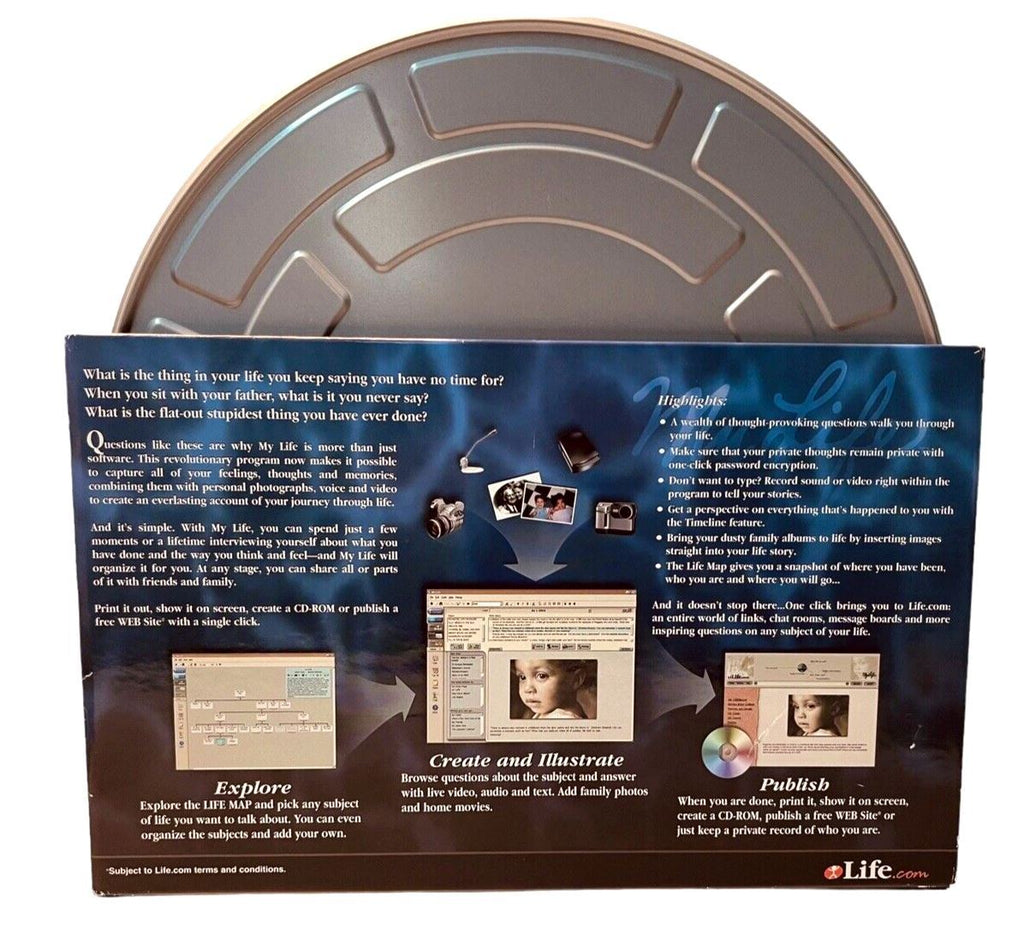 My Life Software Program (PC CD Boxed) Remember ~ Record ~ Explore - BRAND NEW