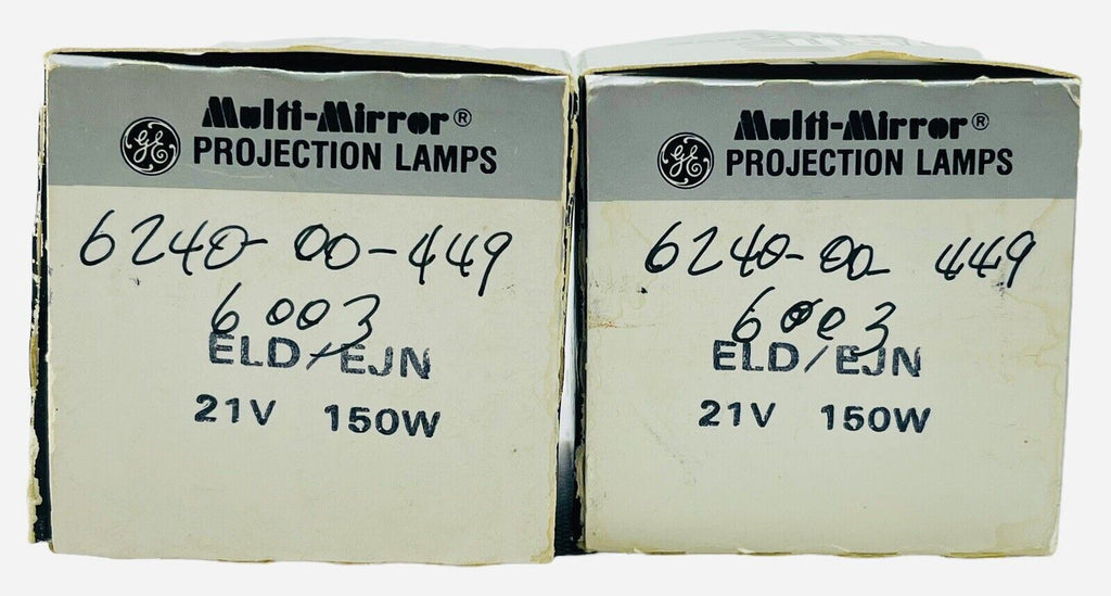 GE Projector Lamp Bulb Model ACG 141-P15 (Multi-Mirror) ELD/EJN 21V 150W VINTAGE