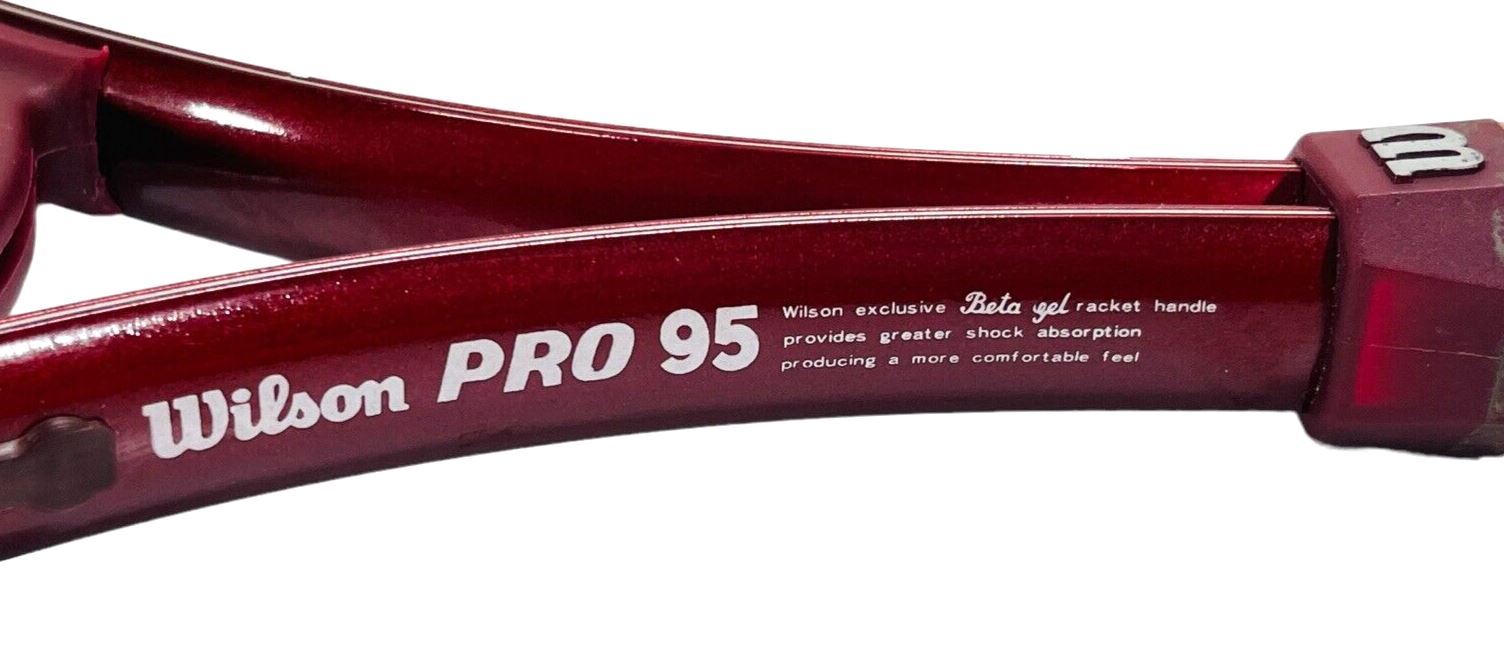 Wilson PRO 96 Tennis Racquet 4 5/8 VIBRA CONTROL + Beta Gel Handle ~ VINTAGE