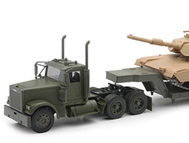 New Ray 1:32 Die Cast G-Gauge Military Freightliner Abrams Tank LongHauler