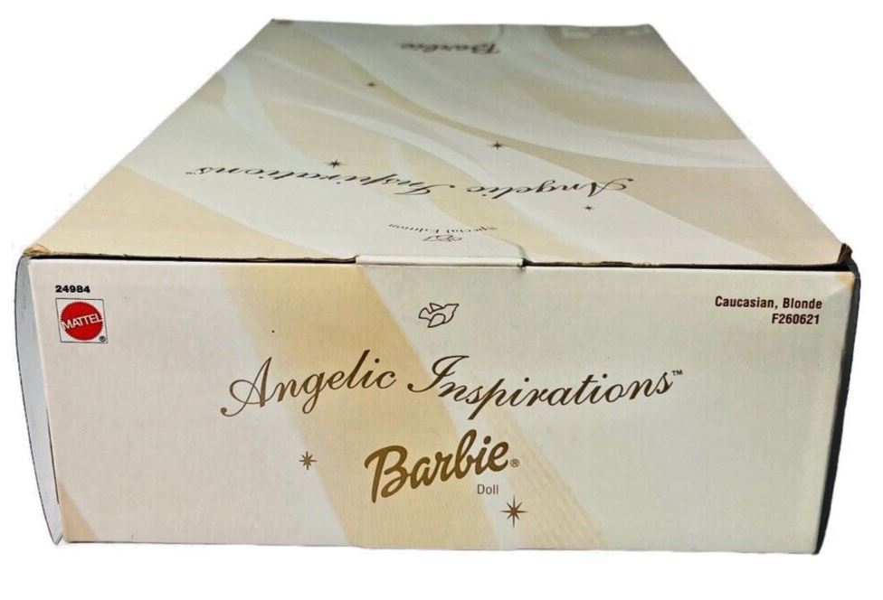 1999 Special Edition Barbie Doll ANGELIC INSPIRATIONS (Gold Gown w/Dove) 24984