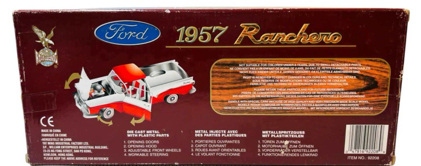 1957 Ford Ranchero Courier Sedan Delivery by Road Legends 1/18 Scale NIB.