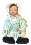 Sugar Britches Boots Tyner 1986 Porcelain Baby Doll 18" Sleeping Baby 3.5Lbs.