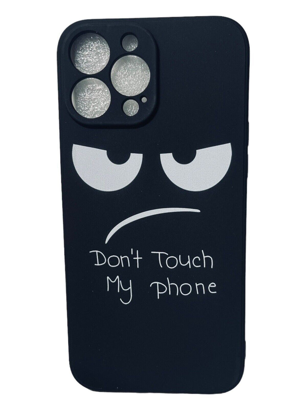 Apple iPhone 13 Pro Max Mobile Case Silicon-Black "Do Not Dont Touch My Phone"
