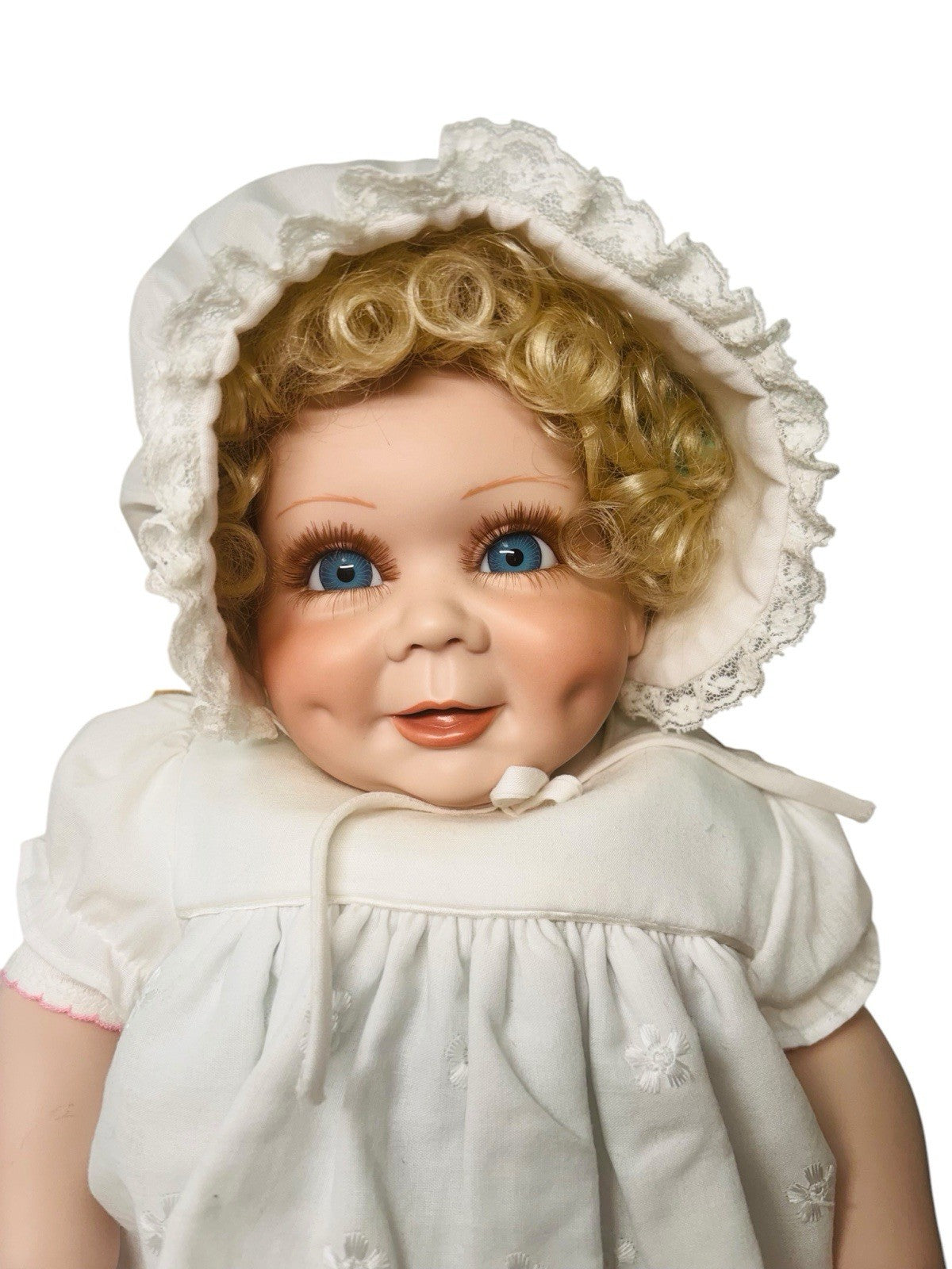 1988 Original Porcelain Doll Diasy ~Curly Blonde Hair ~ LifeLike ~ World Gallery