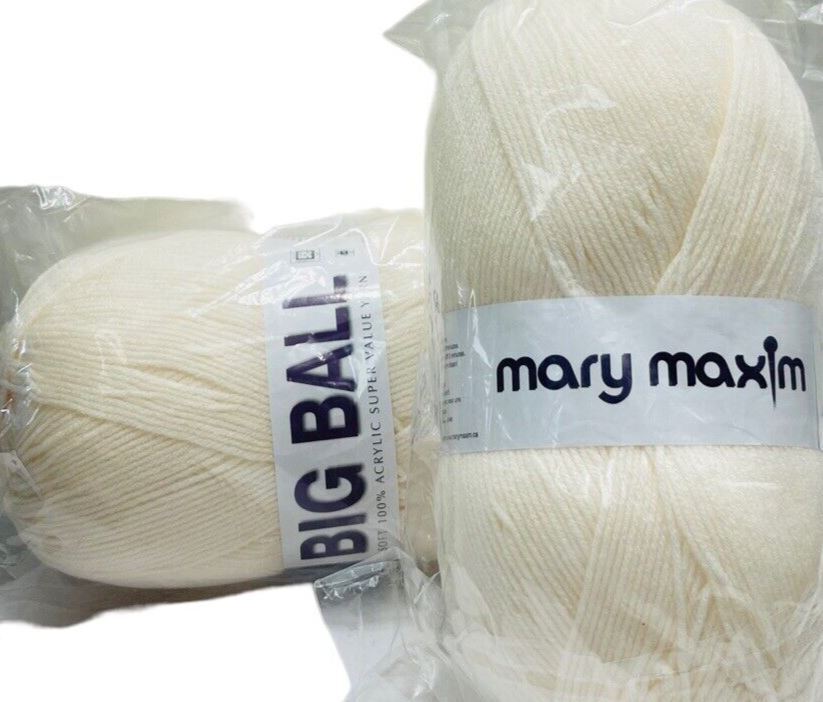Mary Maxim Yarn “2-EGGSHEL-459802" 100% Acrylic Approx. 850 yds~777 m