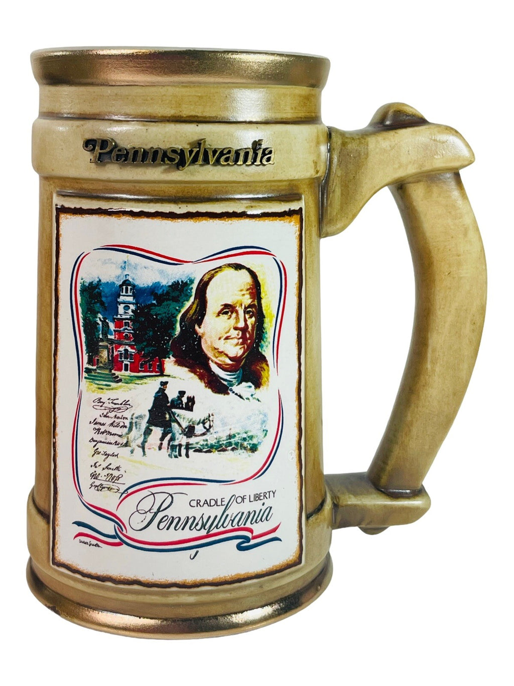 Pennsylvania Stein Ceramic Mug USA 200 Years Celebration ~ Original/VINTAGE 1976