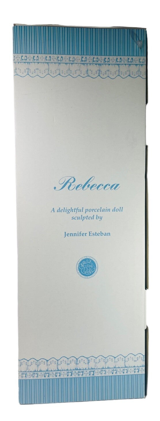 1991 The Hamilton Collection "REBECCA" 13.5" Porcelain Doll by Jennifer Esteban.