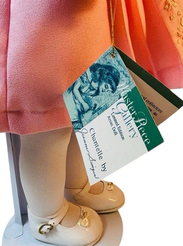 Master Piece Gallery Porcelain Doll 22” CHANTELLE By Jeanne Singer W/Wrist Tag