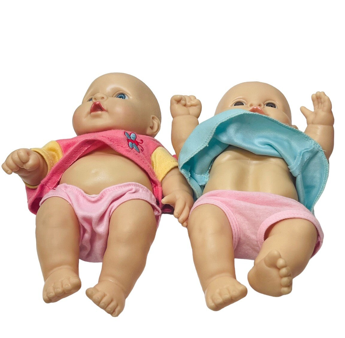 Girl Doll Anatomically Correct (Chubby Baby) 9" 947 & 950 TR-16, Lot Of 2.