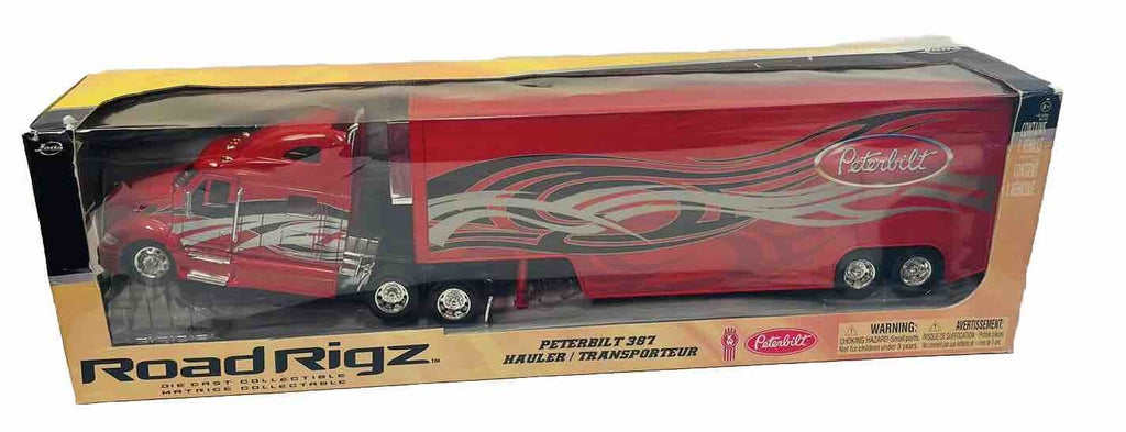 2009 Jada  Road Rigz Peterbilt 387 Hauler Transporter Semi Trailer 1/32 DieCast