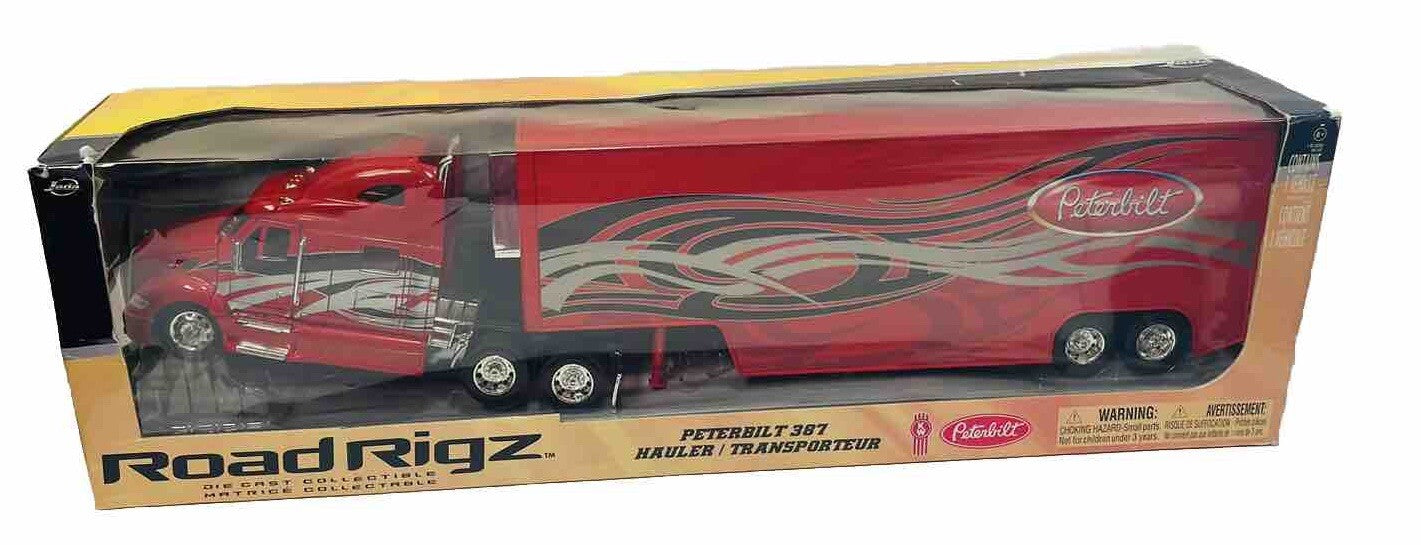 2009 Jada  Road Rigz Peterbilt 387 Hauler Transporter Semi Trailer 1/32 DieCast