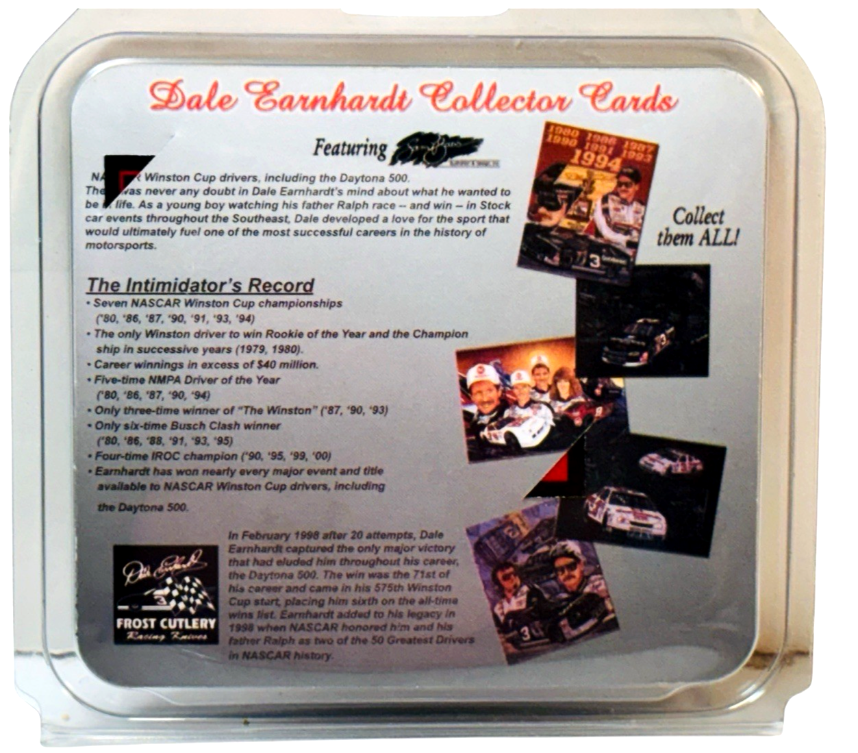 Dale Earn Frost Cutlery Folding Pocket Knife with Collector Card #3, BRAND NEW
