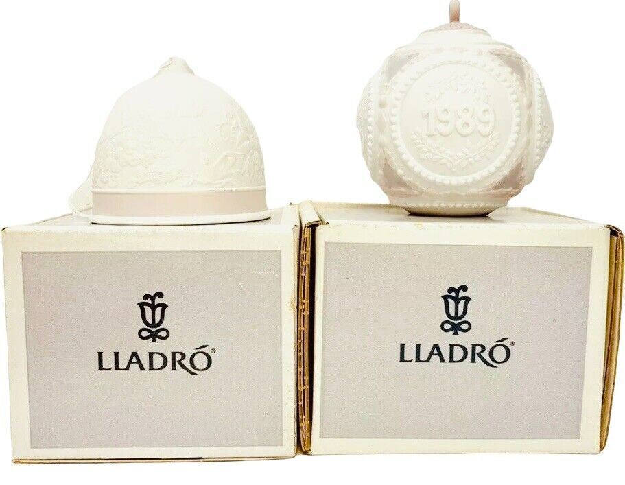 1991-LLADRO VALENCICA PORCELAIN SPRING & SUMMER BELL & BALL FIGUFINRE