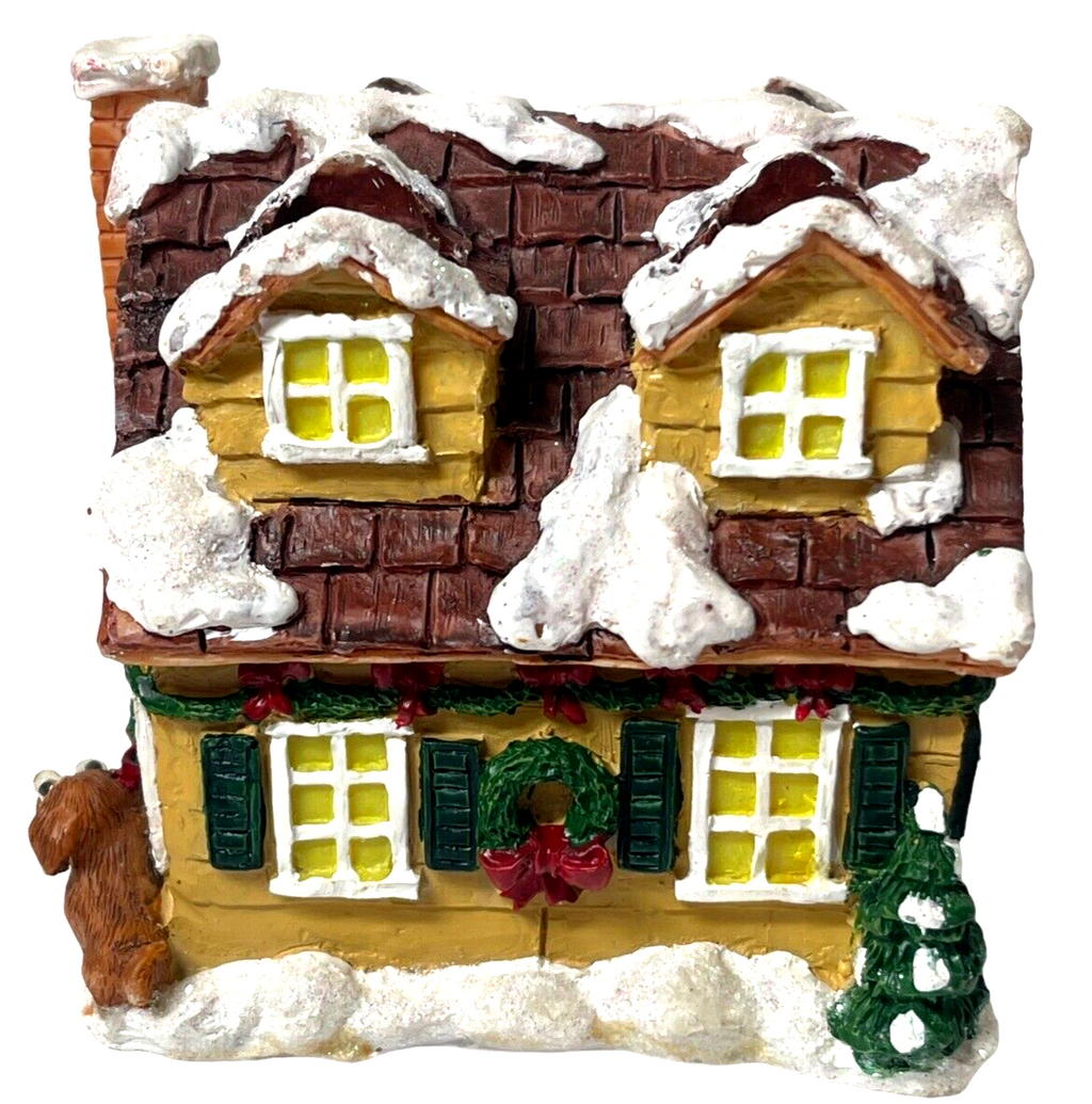 MINT Christmas House Holder w/Reindeer Spreaders Knives