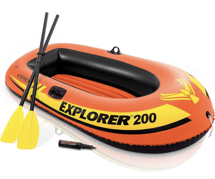 Intex Inflatable BOAT SET (73in X 37in X 16in) 2-Person Explorer 200 BRAND NEW.