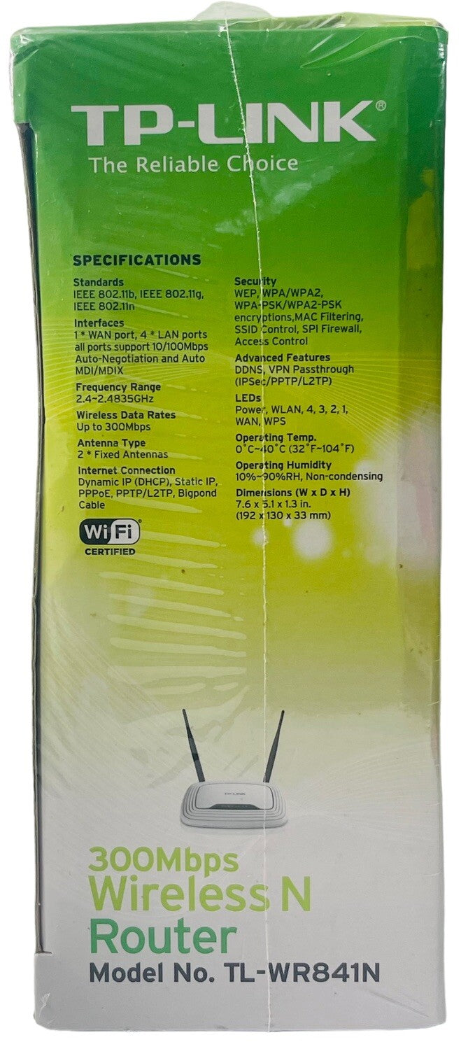 Wireless WiFi Router AP/Range Extender/WISP Mode TP-Link TL-WR841N 300Mbps
