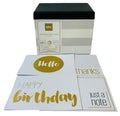 Elegant Occasion Note Cards & Envelopes (50 A1 Folded Cards) With Storage Box.