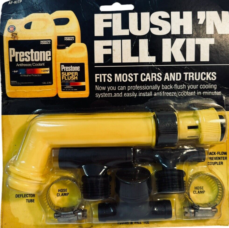 Prestone Products AF-KIT-6 Flush 'N Fill Radiator Cleaner Kit New-Factory Sealed