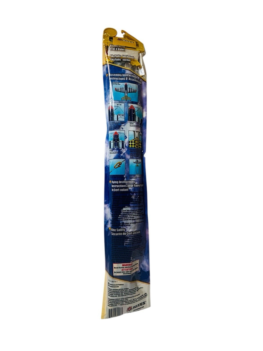 P-51 Mustang Kite 37-Inch-Wide with Handle Line and QuikClip Flying Aces X-Kites