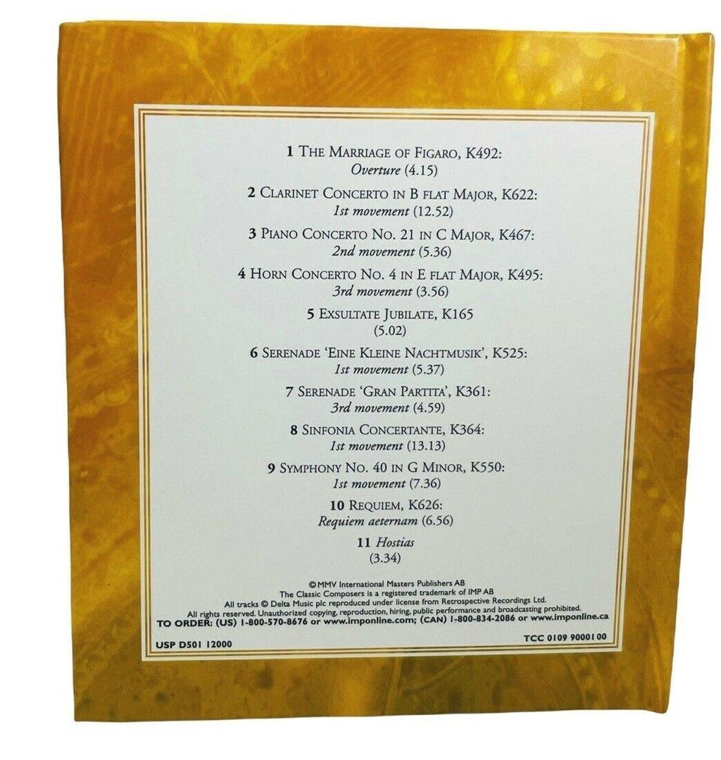 CLASSIC COMPOSERS MOZART, DEBUSSY, & GERSHWIN CDS, w/24 PAGE BOOKLET, LOT of 3.