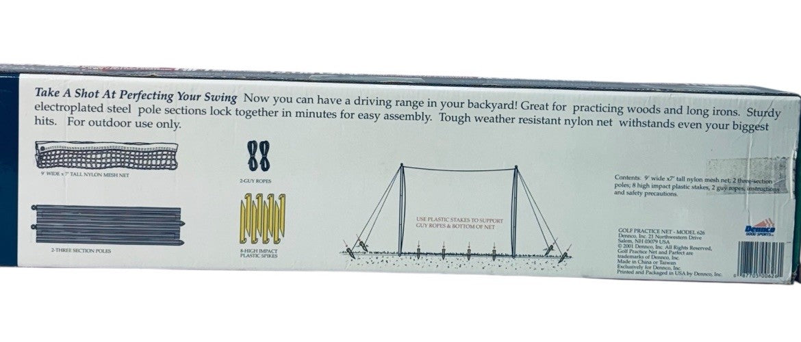Golf Practice Net 9 ft x 7 ft Par~fect Golf Necessities "NEW"