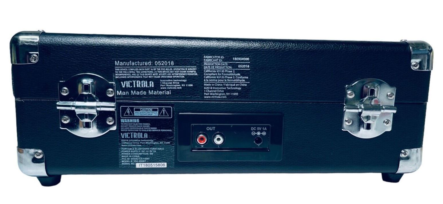 3-Speed Stereo Turntable - Black - Victrola VSC-550BT-BK - PARTS ONLY