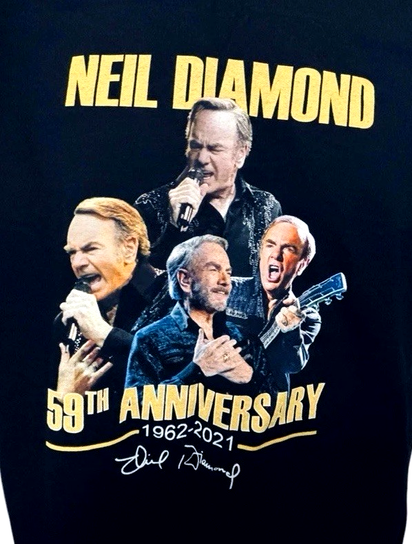 Neil Diamond 59th Anniversary T-Shirt Size: 2XL ~ 2TG BRAND NEW