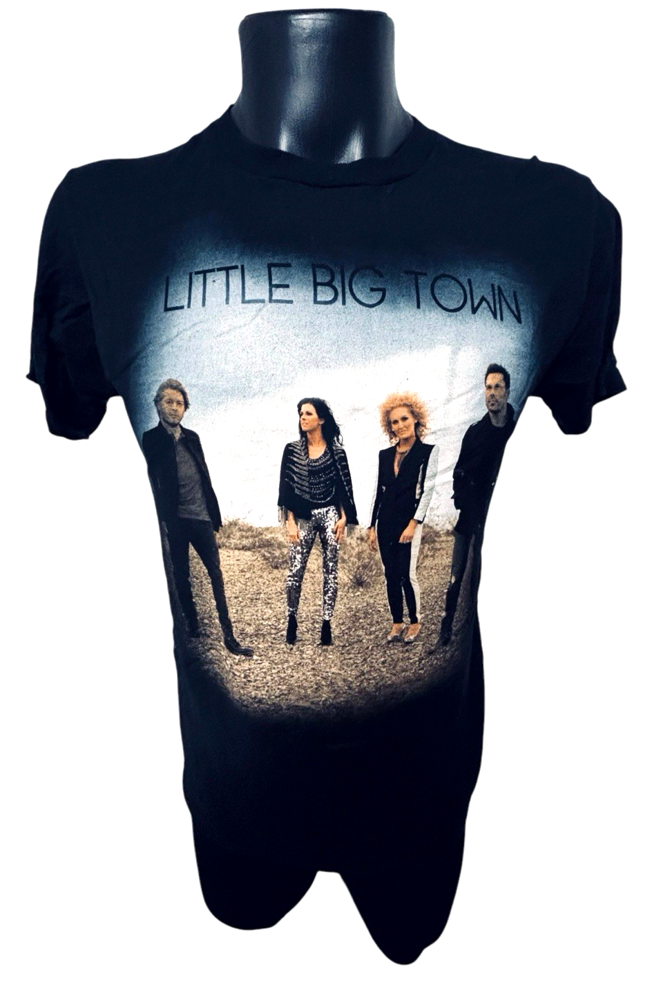 Official 2013 LITTLE BIG TOWN T-SHIRT T "THE TORNADO TOUR", 2-Sided black S: Med