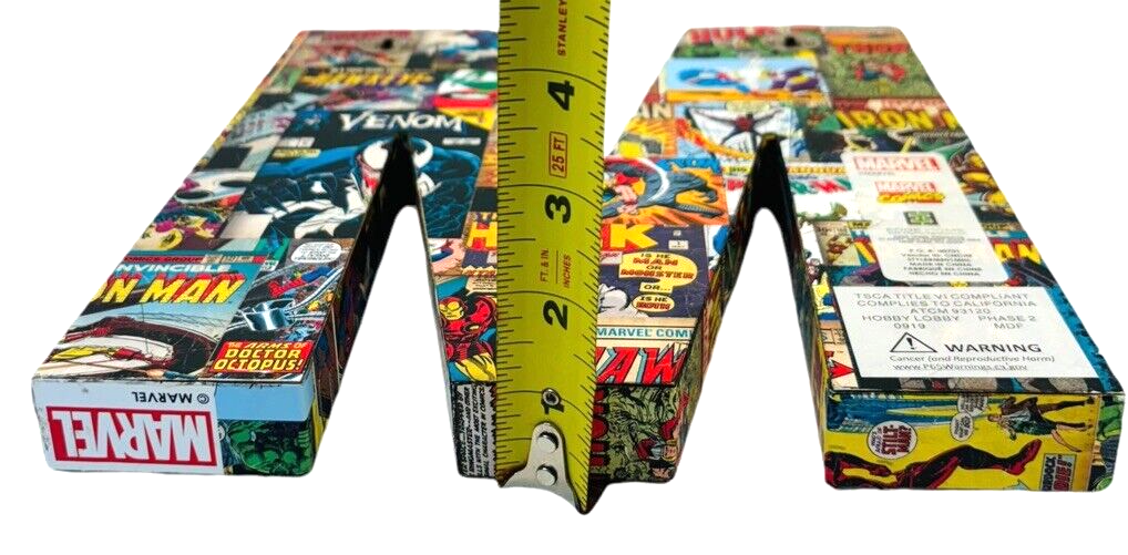 Marvel Comics WOOD LETTER 'M' ME01MHL 10 x 9.5 X 1 Wall Mount or Free Standing