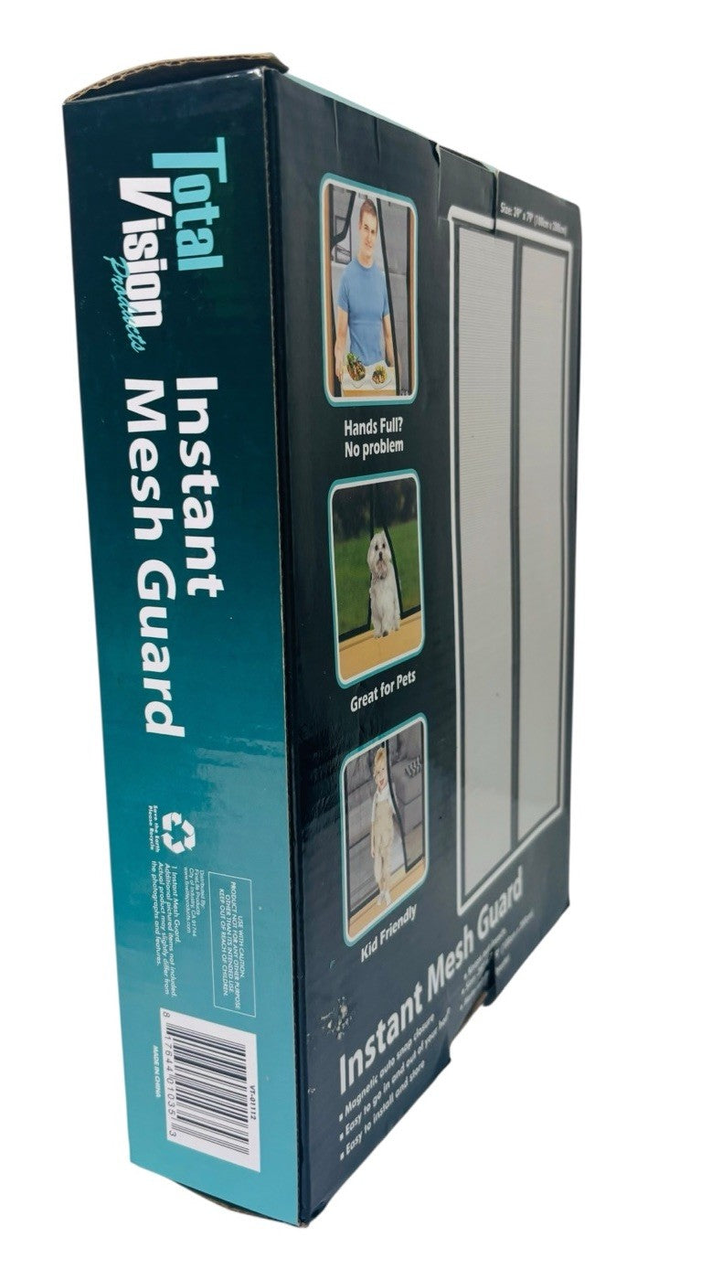 Instant Screen Total Vision Magnetic Closure 40" X 82.5" Keep Bugs Out BRAND NEW